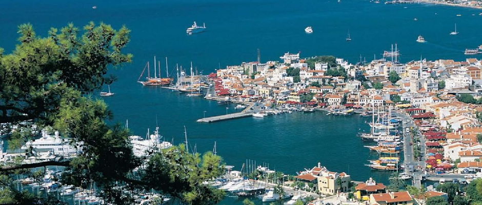 Marmaris'in Coğrafi Konumu Marmaris'in Coğrafi Konumu