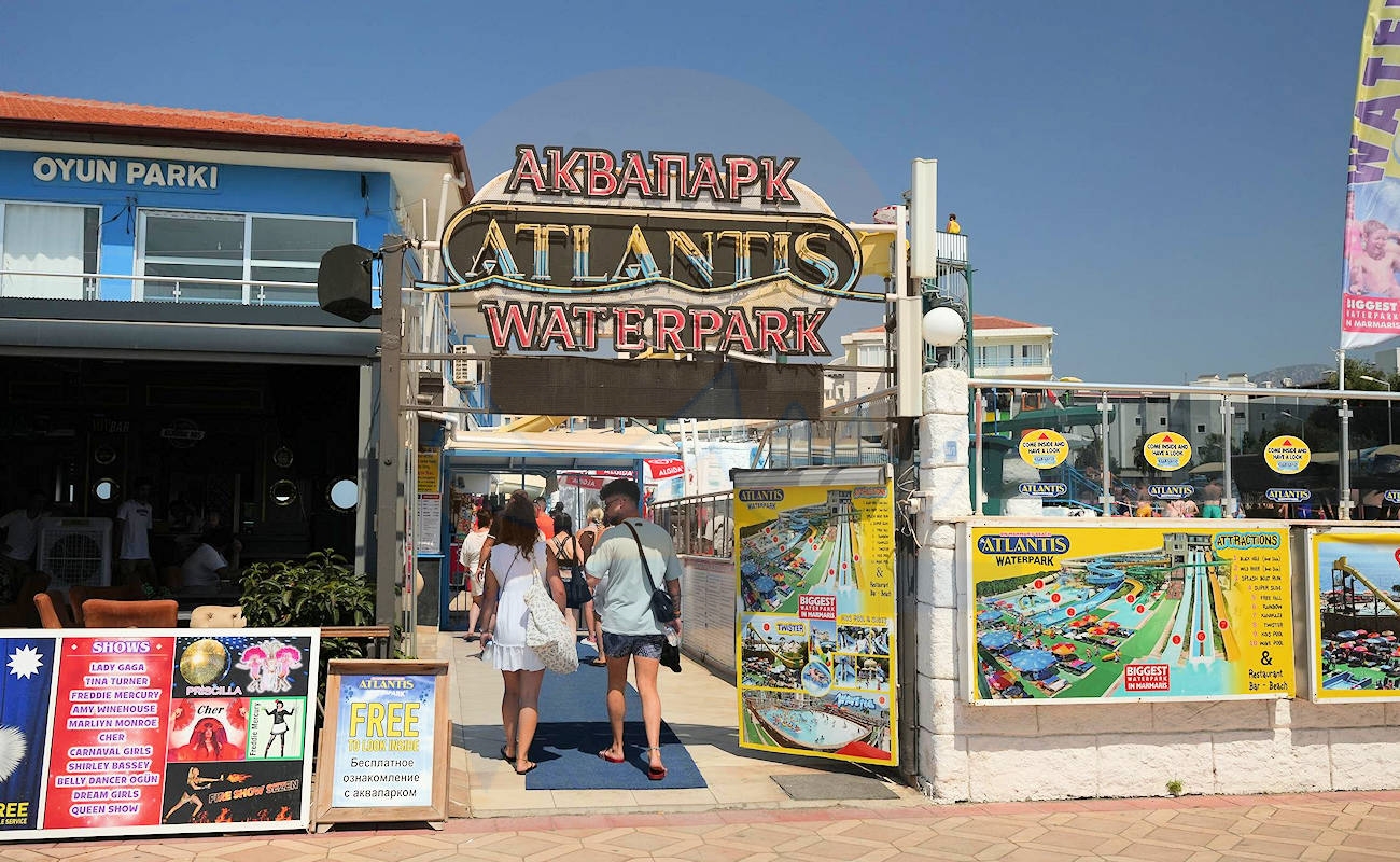 Marmaris Atlantis Parkı Uzunyalı Sahil Giriş Kapısı Marmaris Atlantis Parkı Uzunyalı Sahil Giriş Kapısı